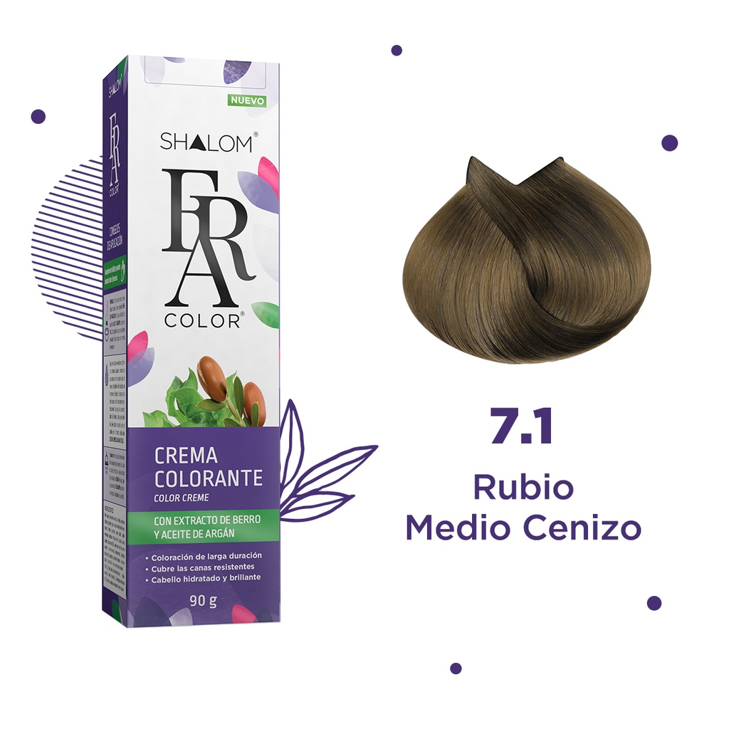 7.1 RUBIO MEDIO CENIZO 90G                                            