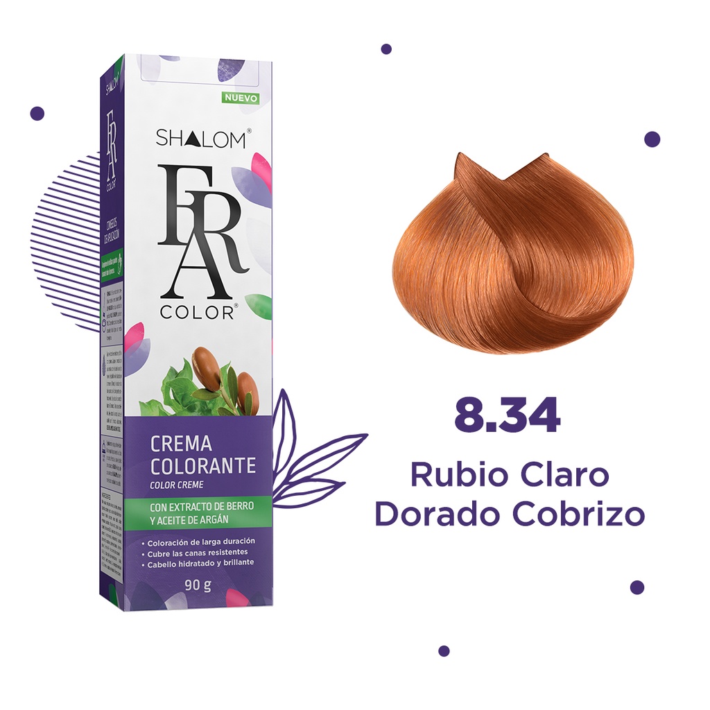 8.34 RUBIO CLARO DORADO COBRIZO 90G